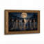 Sept femmes en robes tenant des bougies au clair de lune, tableau sur toile pour l'Halloween-1102745516