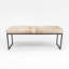 Upholstered Cowhide Stool