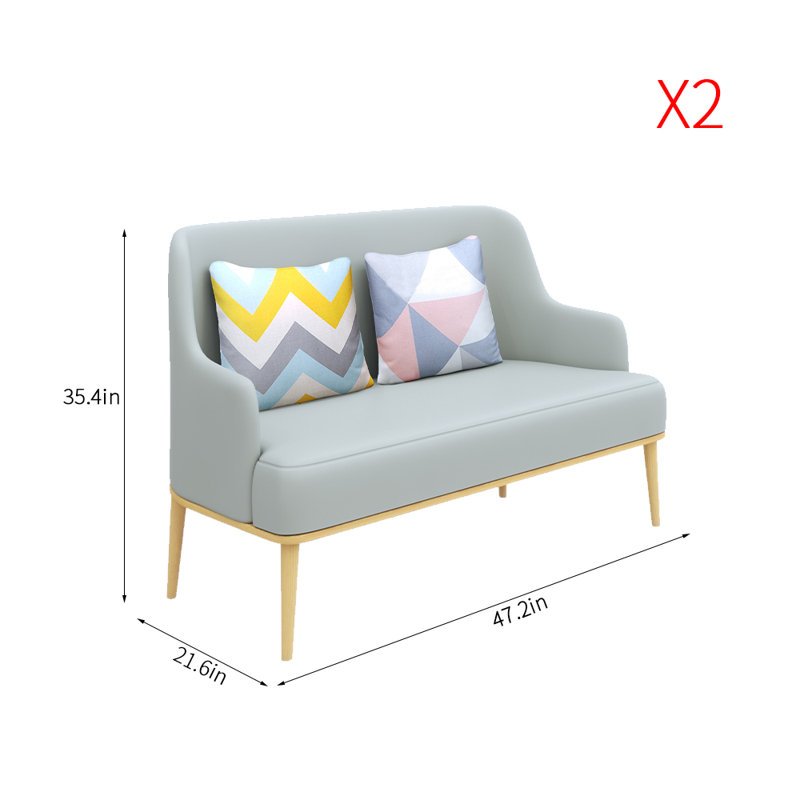 Banc rembourré en similicuir Light Luxury