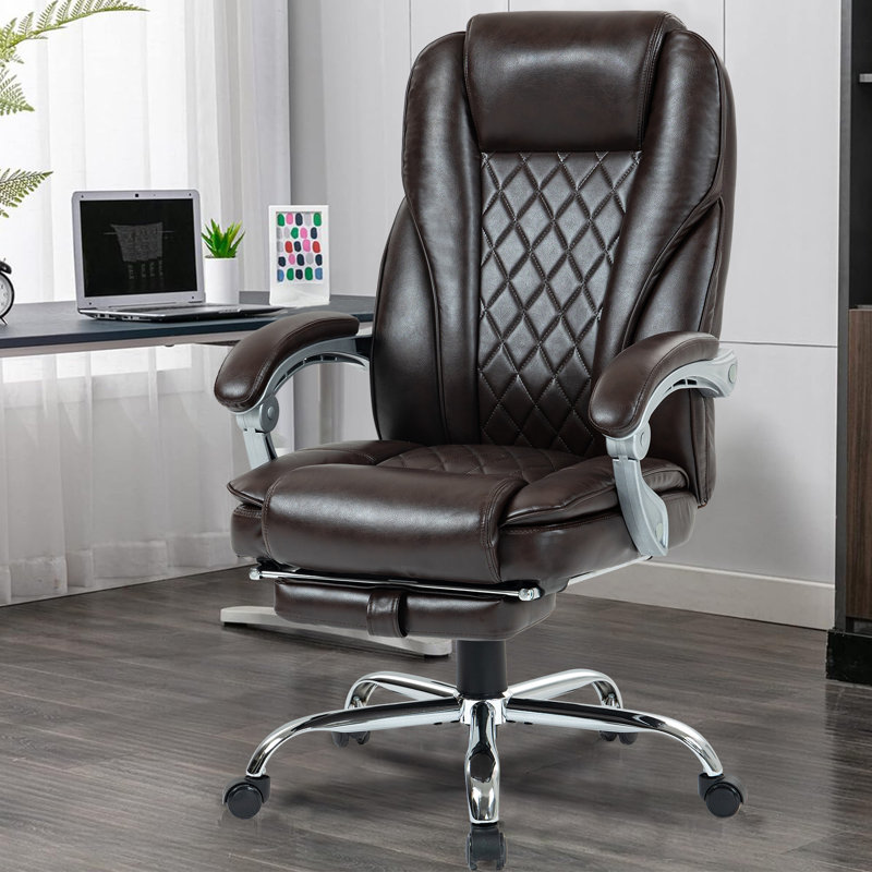 Tarteel Cotton Executive Chair, Brown