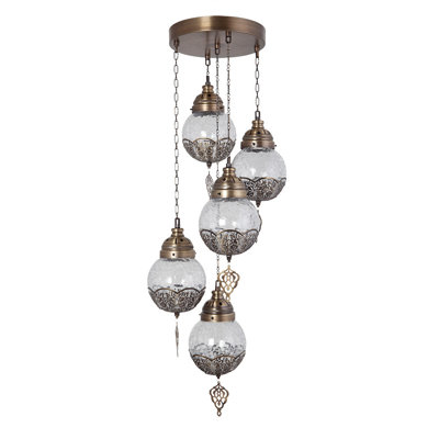 Gittens 5 - Light Gold Cluster Pendant