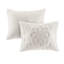 Housse de couette et housse de couette en coton et chenille pour grand lit Queen Grey 100% Shabby Chic-117331822-117331824