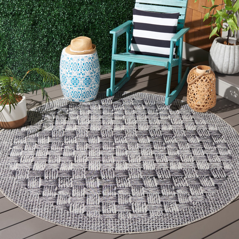 Tapis intérieur / extérieur Addisyn 500 Performance, Rond 6 pi 6 po