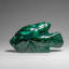 Genuine Polished Malachite Fish Carving (422.2 Grams)