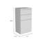 Commode 2 tiroirs Cassel - blanc-1786723131