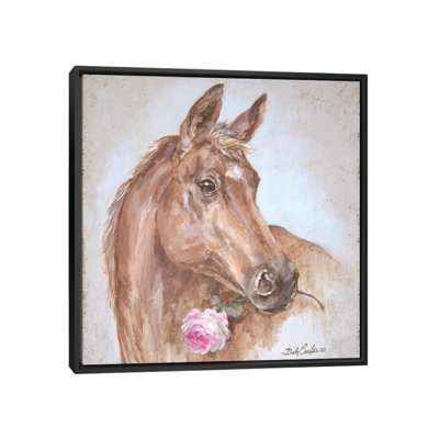 Horse With Rose by Debi Coules - Gallery-Wrapped Canvas Giclée