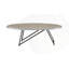 Table basse en chêne vieilli gris et métal