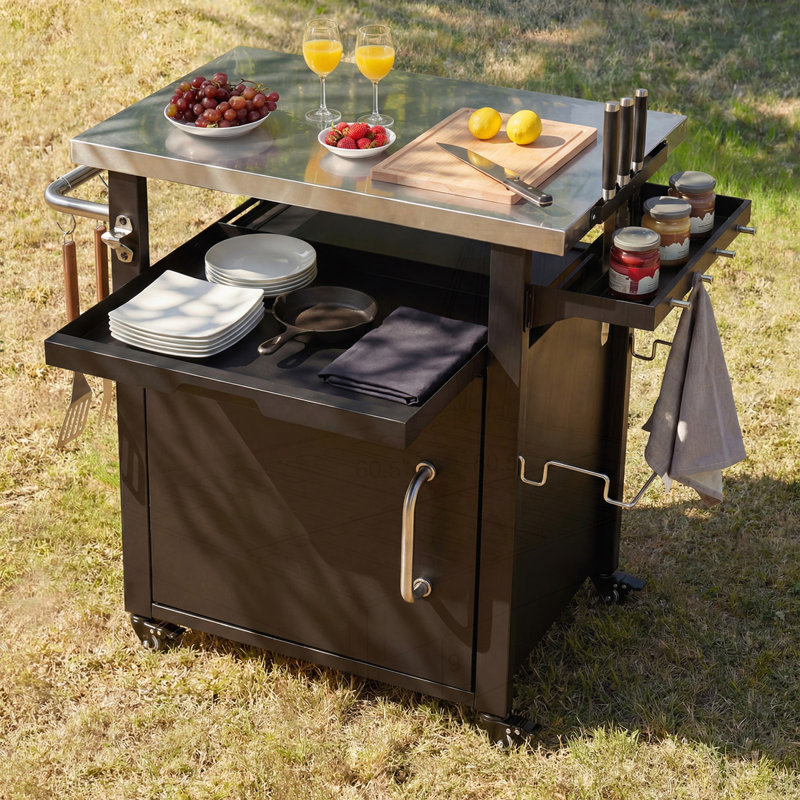Chariot grill 39,5 "avec armoire de rangement