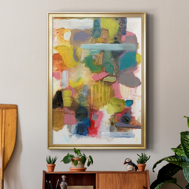 " Everything At Once II ", Gold, 24.5" H x 18.5" W x 1" D