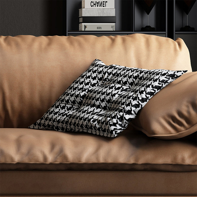 Coussin modulaire orange en polyester, Orange
