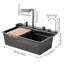 Metro Lane 450mm W Single Bowl Stainless Steel Kitchen Sink with 2 Faucet Holes