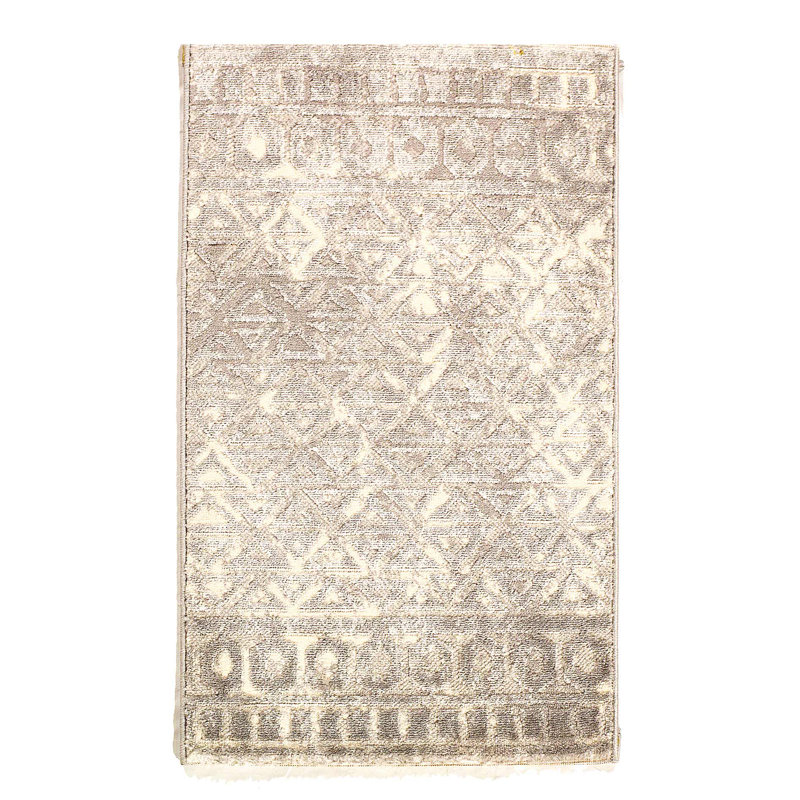 Tapis moderne à tissage large 2 pi x 3 pi