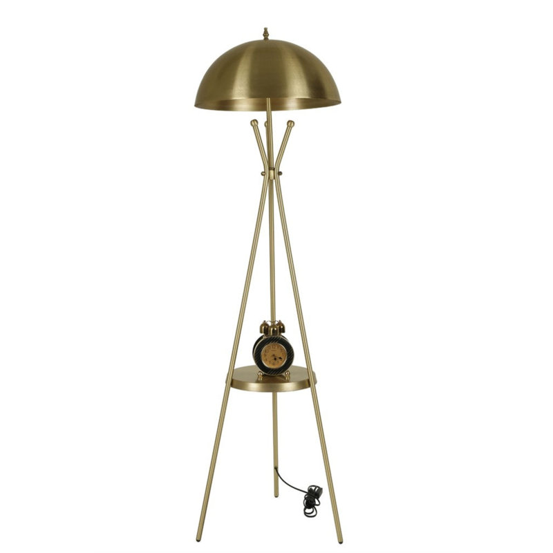 Jamarcus 165cm Traditional Floor Lamp, Gold