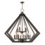 Lustre géométrique en métal 15 lumières Buckeys-22712118