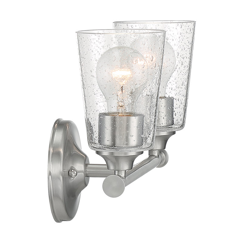 Weccacoe 2 - Light Dimmable Vanity Light, Brushed Nickel