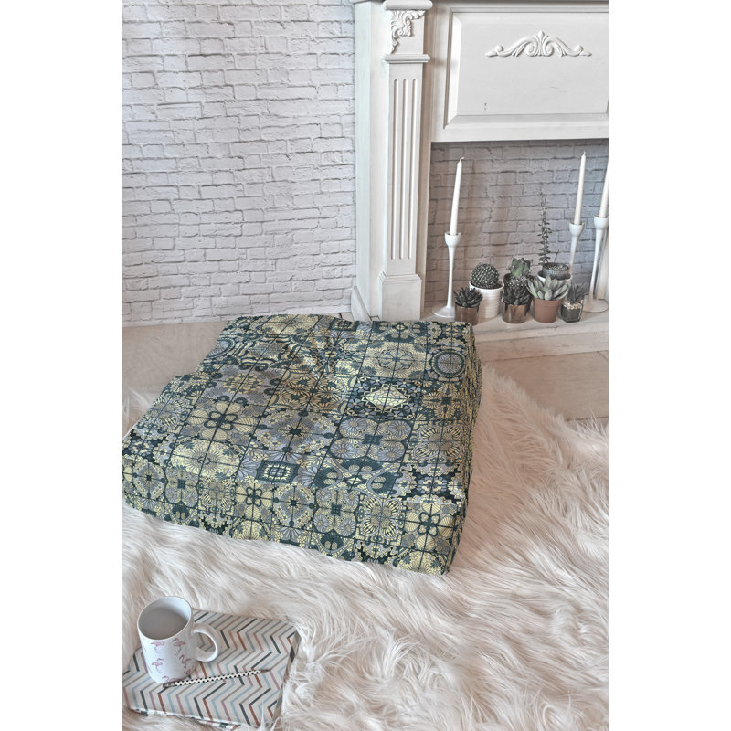 Coussin de plancher antique jenean morrison, 26 po x 26 po
