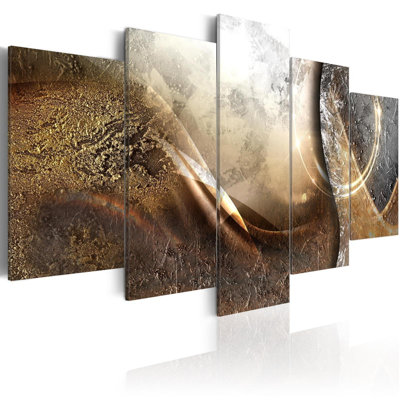 Driscilla, planète lunaire sur toile, 5 pièces