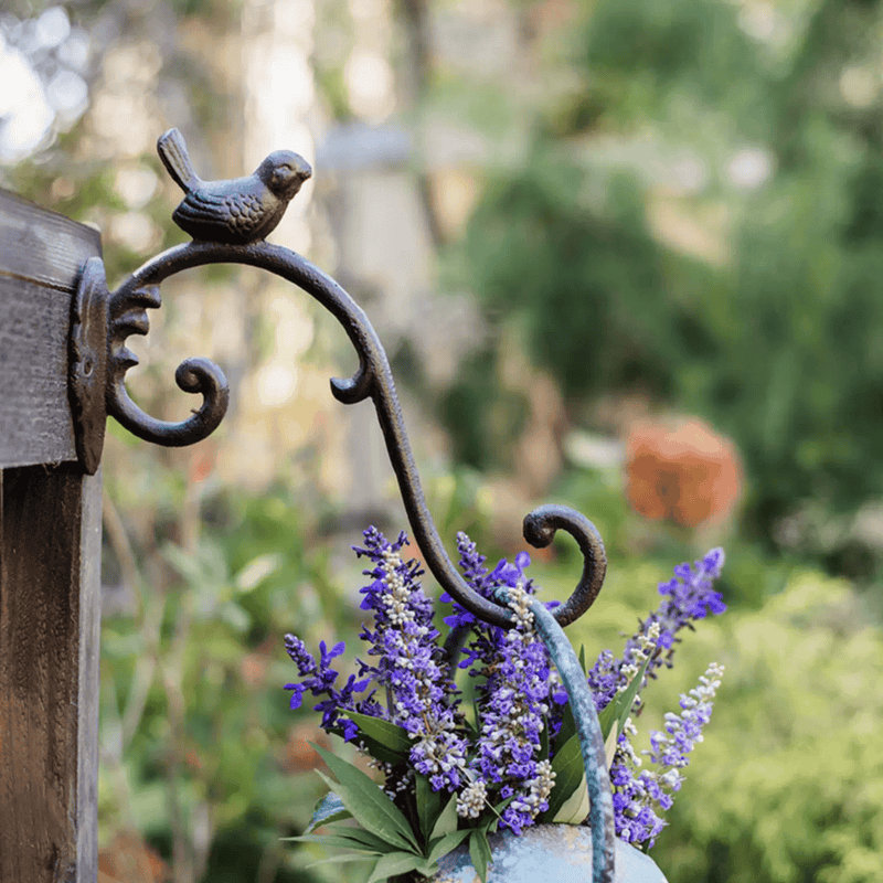 Rustic Cast Iron Bird Wall Hook