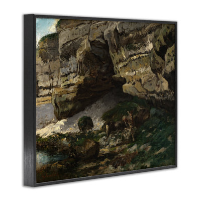 Art classique, estampe numérique de paysage de falaise Courbet par one1000paintings