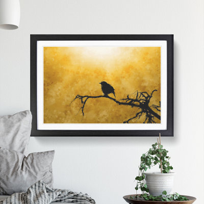 Bird at Sunset - Picture Frame Painting
