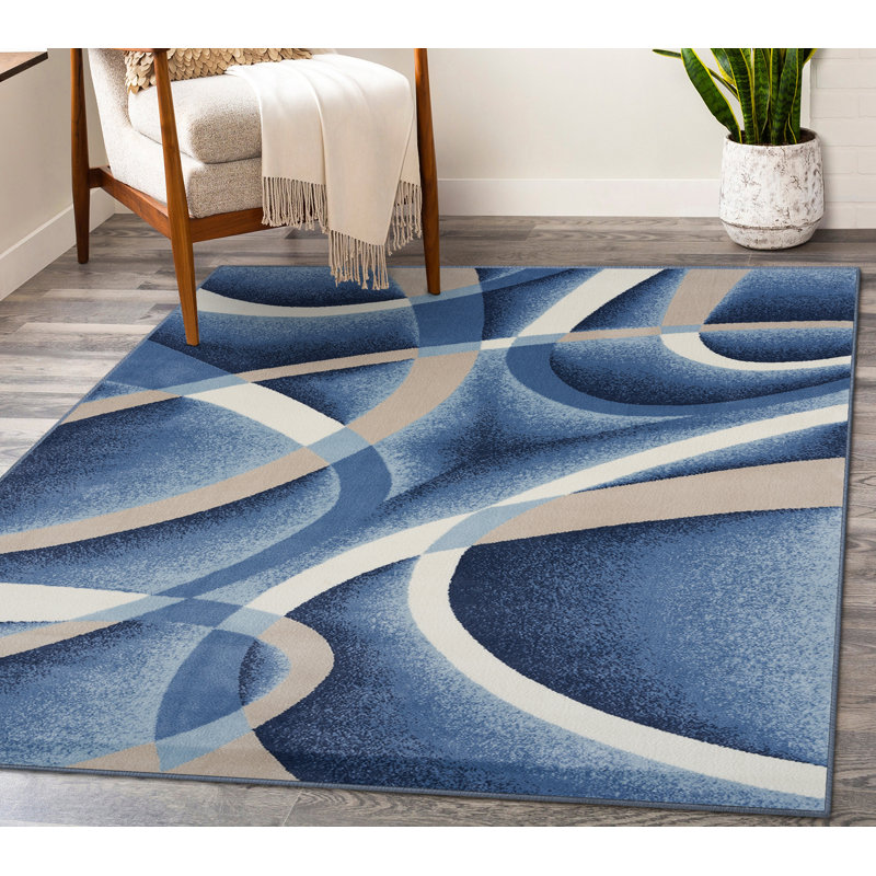Kallum Abstract Indoor Rug, Rectangle 7'10" x 10'6"