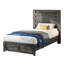  Ensemble de chambre à coucher avec lit double 5 pièces Louby, gris-101644237-101644238