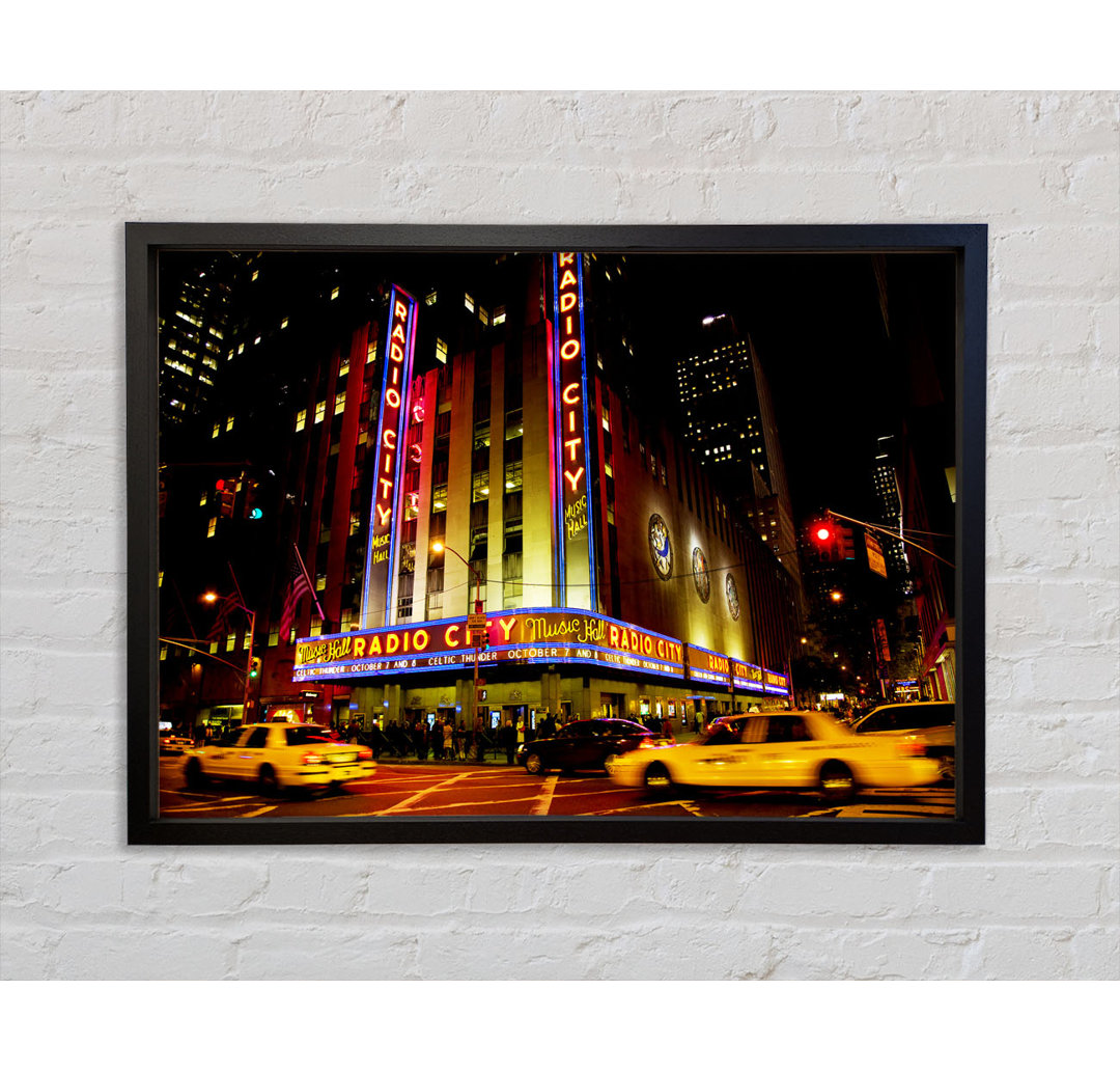 Nyc Radio City Music Hall - Einzelner Bilderrahmen Kunstdrucke auf Leinwand