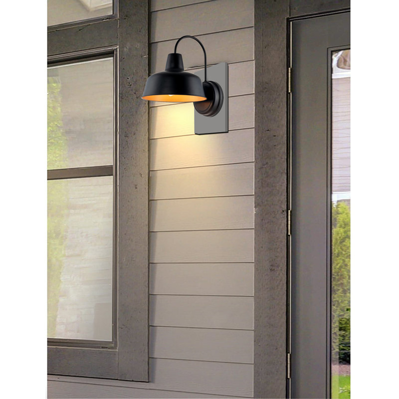 Luminaire de grange d'extérieur Sena, Noir, H 13 po x l 10,54 po x P 12,69 po