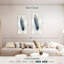 Plume bleue sur argent I-2074501473