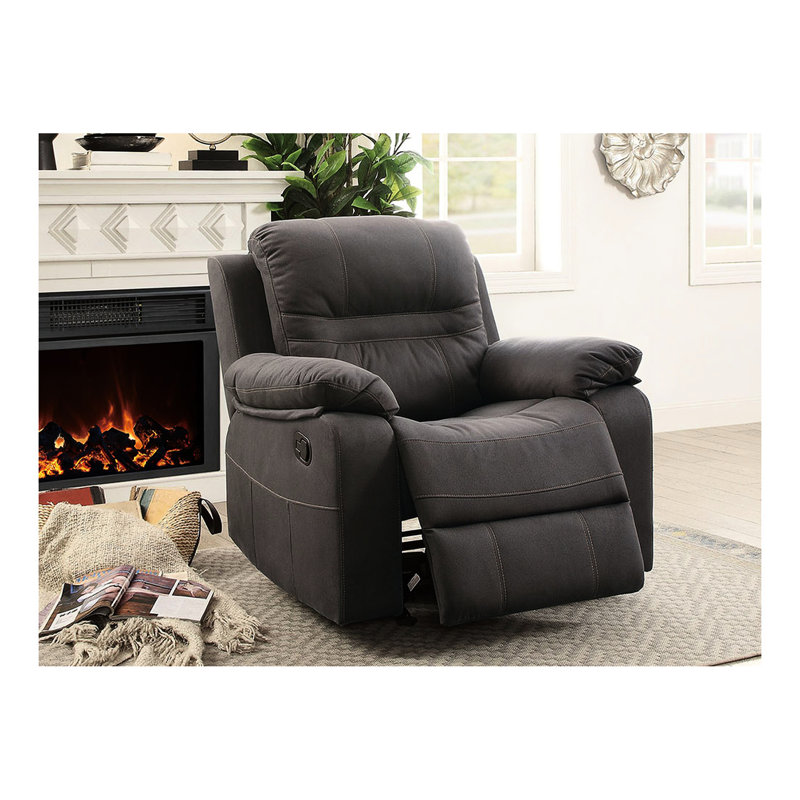 Fauteuil inclinable bleu ardoise avec rembourrage supplémentaire et revêtement respirant moderne