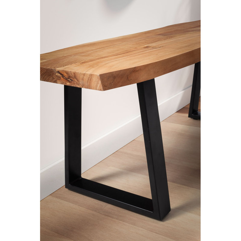 Grapeville Wood Bench, Black