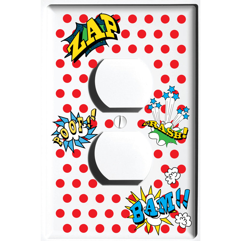 Plaque murale 2 bandes dessinées Comic Book