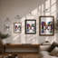 Elephants in Watercolour Modern - Framed Print-1543183828-1543183832