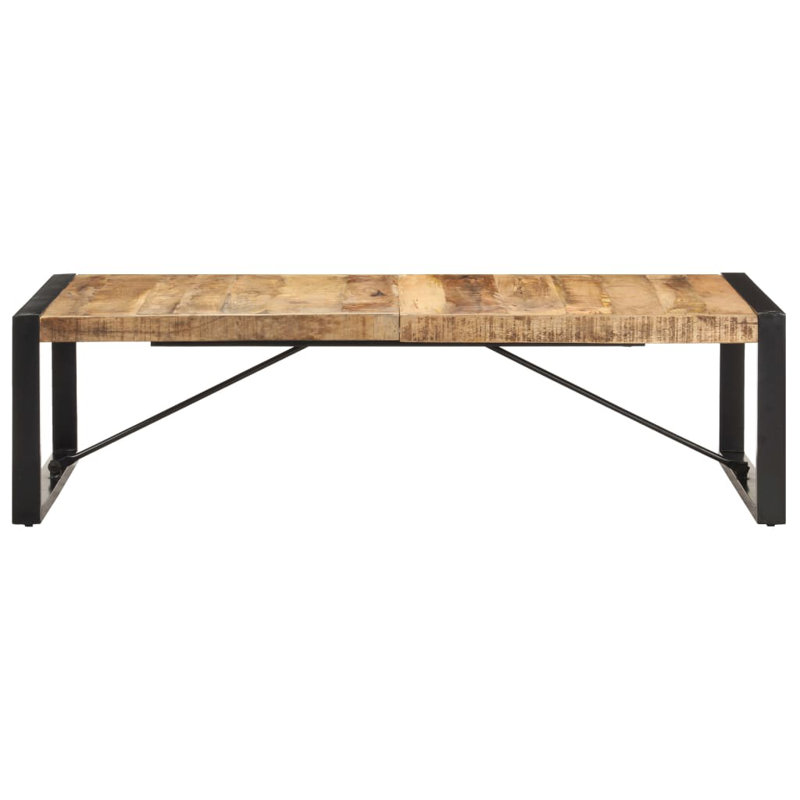 Table basse simple Cielke, Black, H 15,7 po x l 55,1 po x L 27,6 po, Brun