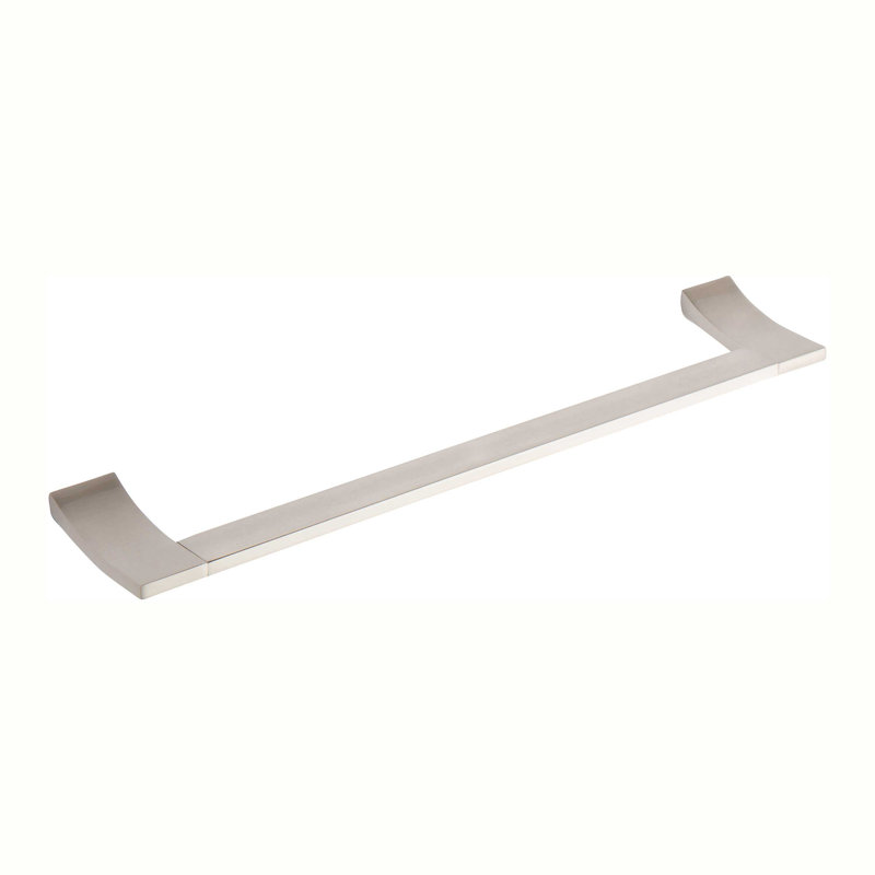 Cinu 18'' 1 Wall Towel Bar, Satin Nickel, 1.1" H x 24" W x 3.5" D
