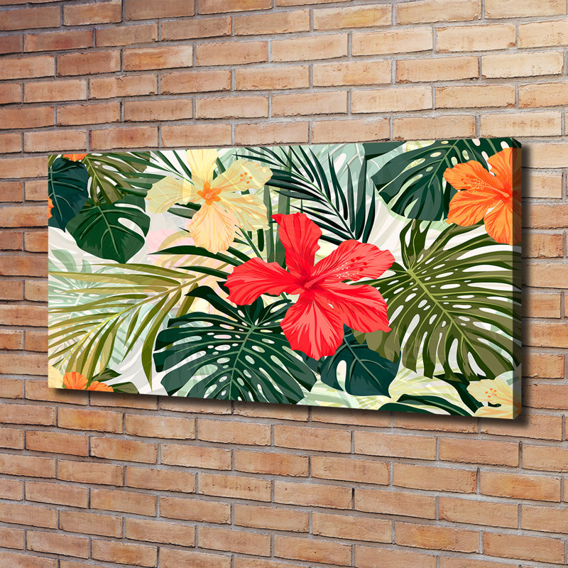 Hawaiian Flowers - Wrapped Canvas Print