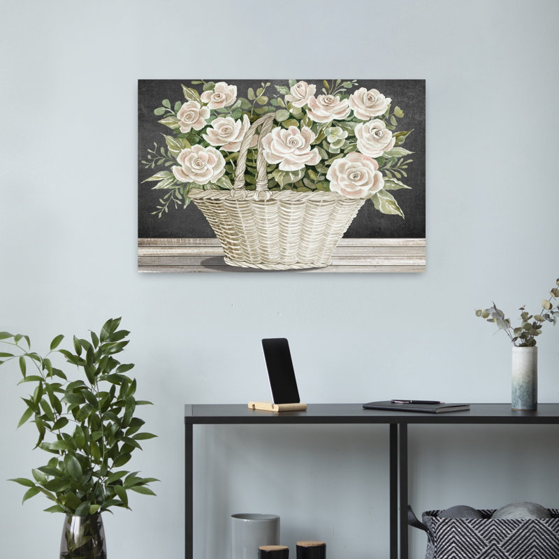 Fleurs éternelles I, art floral, H 16 po x l 24 po