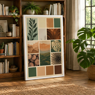 Nature's Palette Study Botanical - Wrapped Canvas