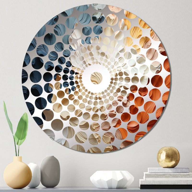 Taurence - Miroir décoratif à cercles concentriques, 23,6 po x 23,6 po