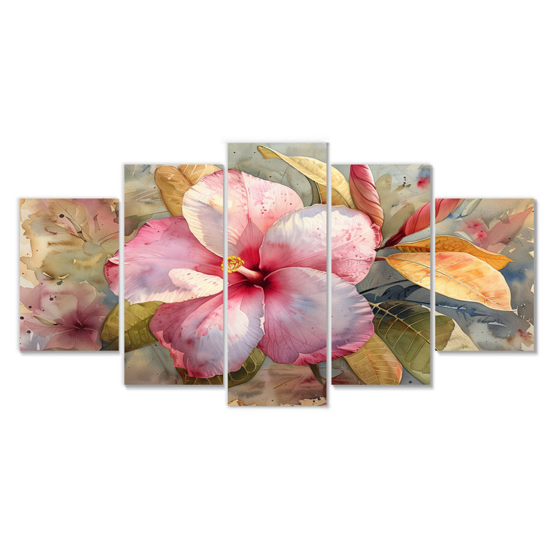 Soren - Plumeria, ensemble d'art sur toile