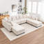 Canapé modulaire à méridienne réversible avec canapé en U 8 pièces Bennett-1721654335