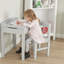 Ensemble de bureau et chaise en bois à plateau relevable pour enfants-88306012-88306013