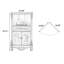 Armoire de coin en bois manufacturé beige