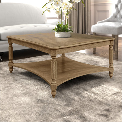 Locke Solid Wood Square Coffee Table