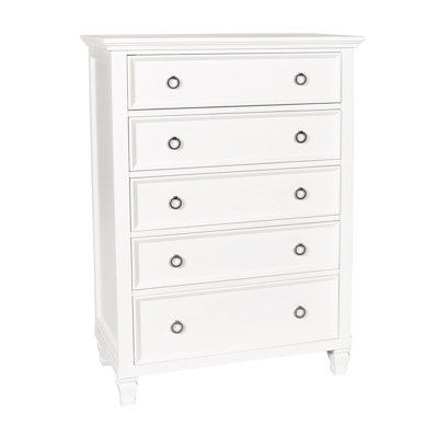 Felder 5-Drawer Solid Wood Chest