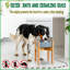 Support pour chien pour chien de grande taille (voir le guide des tailles) - Utiliser pour élever, élever de la nourriture et de l'eau pour chien, détourner les fourmis / insectes - extensible latéralement, s'adapte à différentes tailles