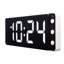 Horloge de table numérique en résine électrique blanc