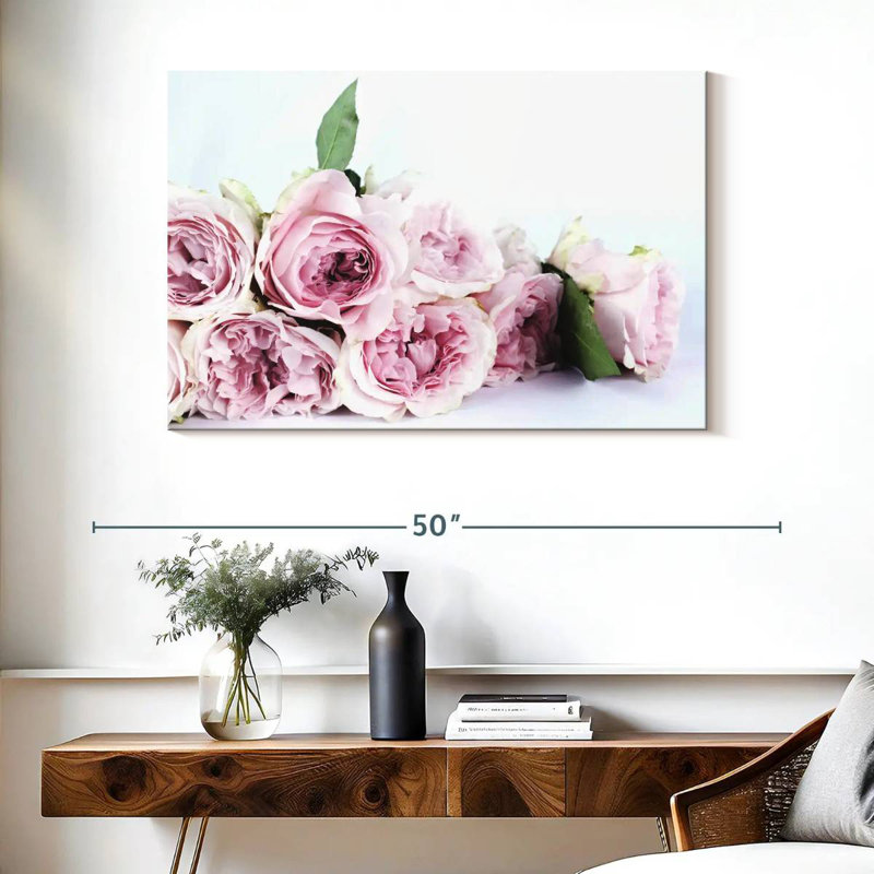 Harnek Layers Of Pink Peonies, 26" H x 39" W