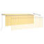 Dakota Fields Polyester Yellow/White Cover Retractable Patio Awning-1831576341-1831576344-1831576291