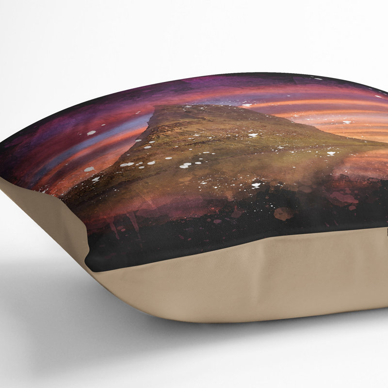 Square Throw Cushion, 40cm H x 40cm W x 15cm D, Stone
